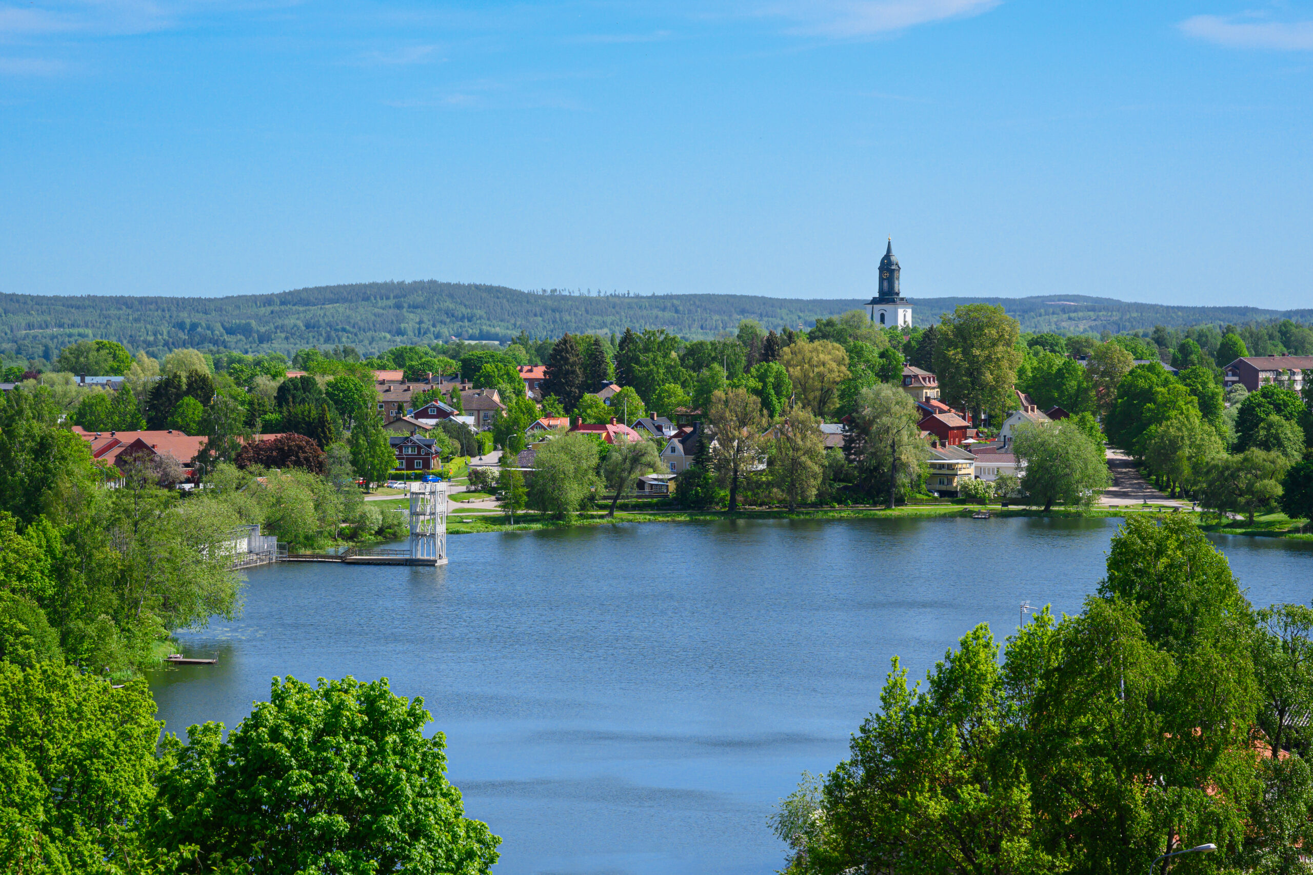 Hedemora stad vid sjön, Dalarna